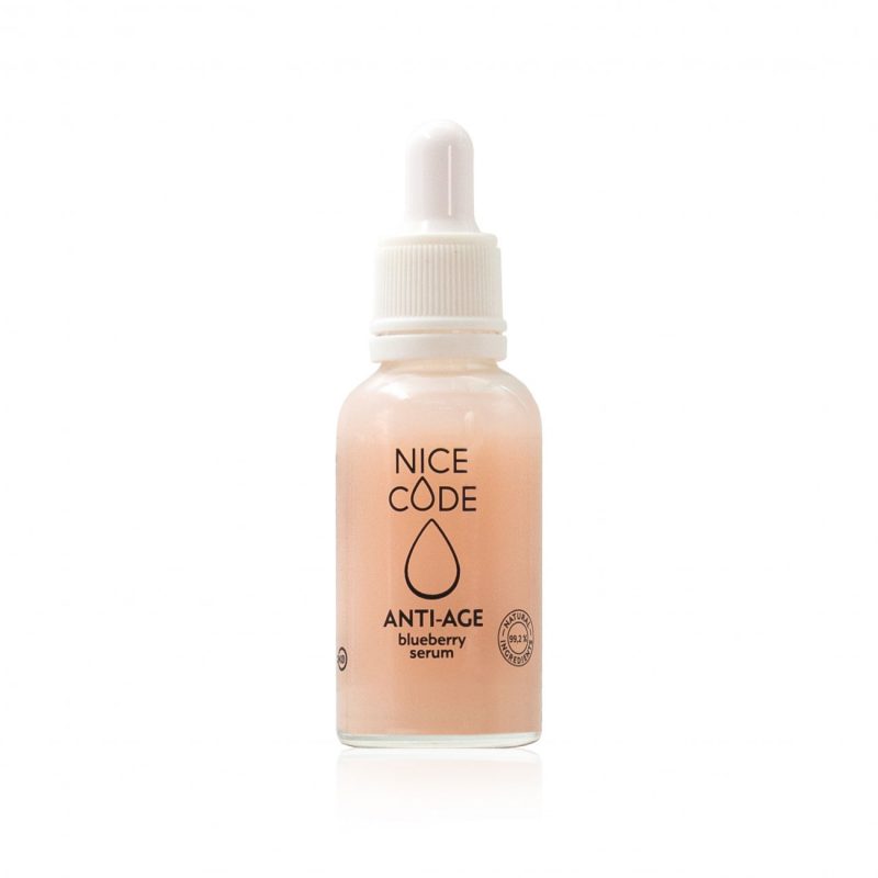 Омолаживающая сыворотка для лица ANTI-AGE blueberry serum NICE CODE, 30 мл